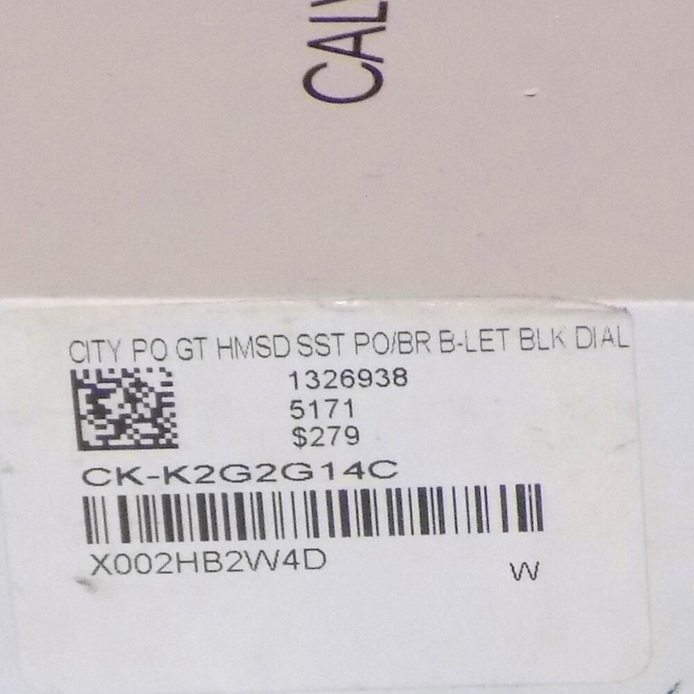 New $279 Calvin Klein Completion Date Watch KAM211 Swiss Made, Sapphire Crystal - Picture 8 of 14